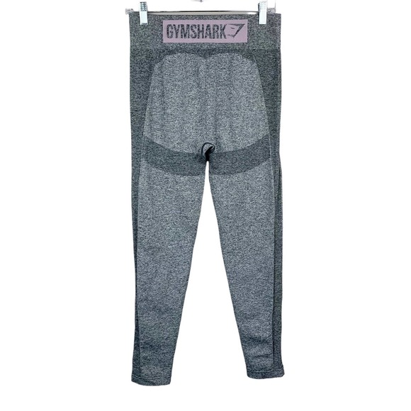 Gymshark Pants - Gymshark Seamless Grey Pink Logo Leggings Women’s L